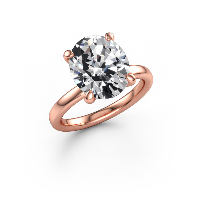 Immagine di Anello di fidanzamento Simone OVL 1 585 oro rosa Diamante lab grown 5.05 crt