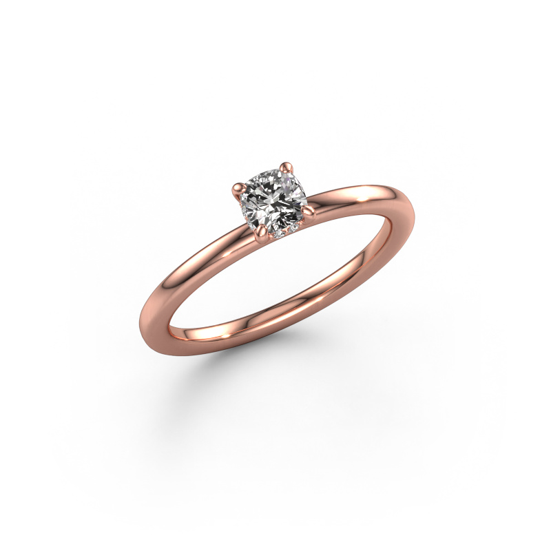 Image of Engagement ring Simone CUS 2 585 rose gold Diamond 0.362 crt