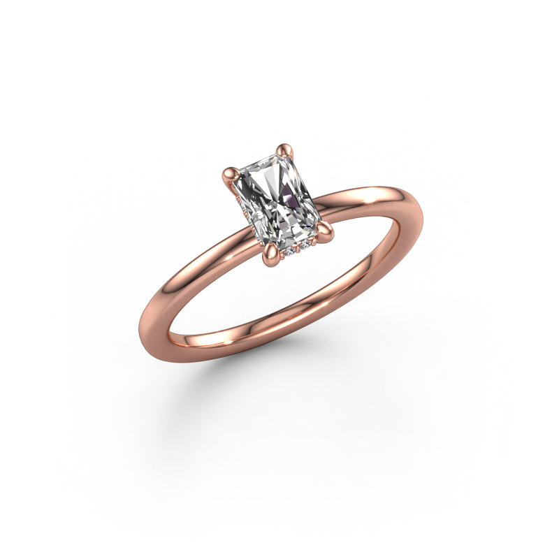 Image of Engagement ring Simone RAD 2 585 rose gold Diamond 0.70 crt