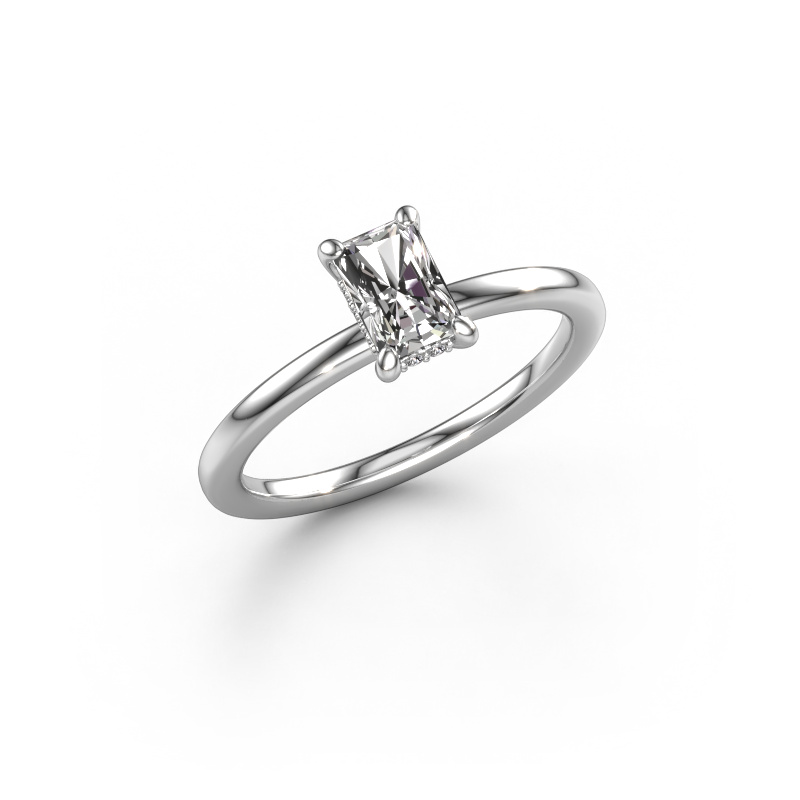 Image of Engagement ring Simone RAD 2 585 white gold Diamond 0.70 crt