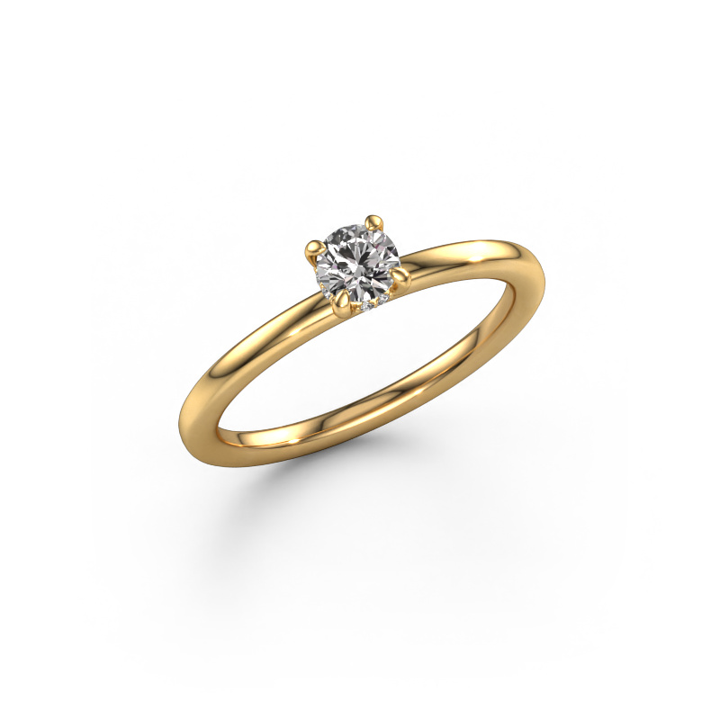 Image of Engagement ring Simone RND 2 585 gold Diamond 0.27 crt
