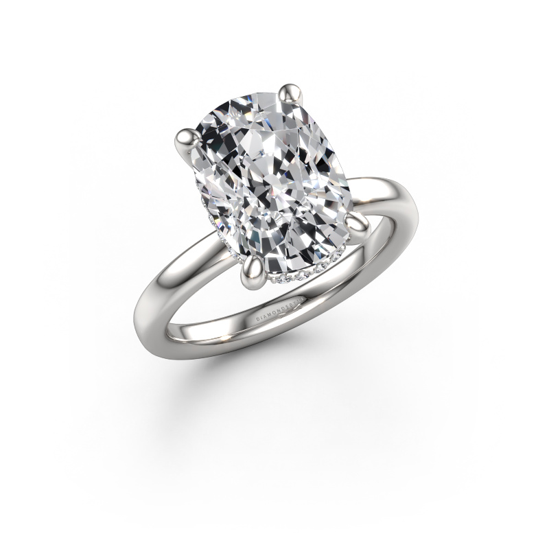 Image of Engagement ring Simone CSH 2 585 white gold Lab-grown diamond 5.12 crt