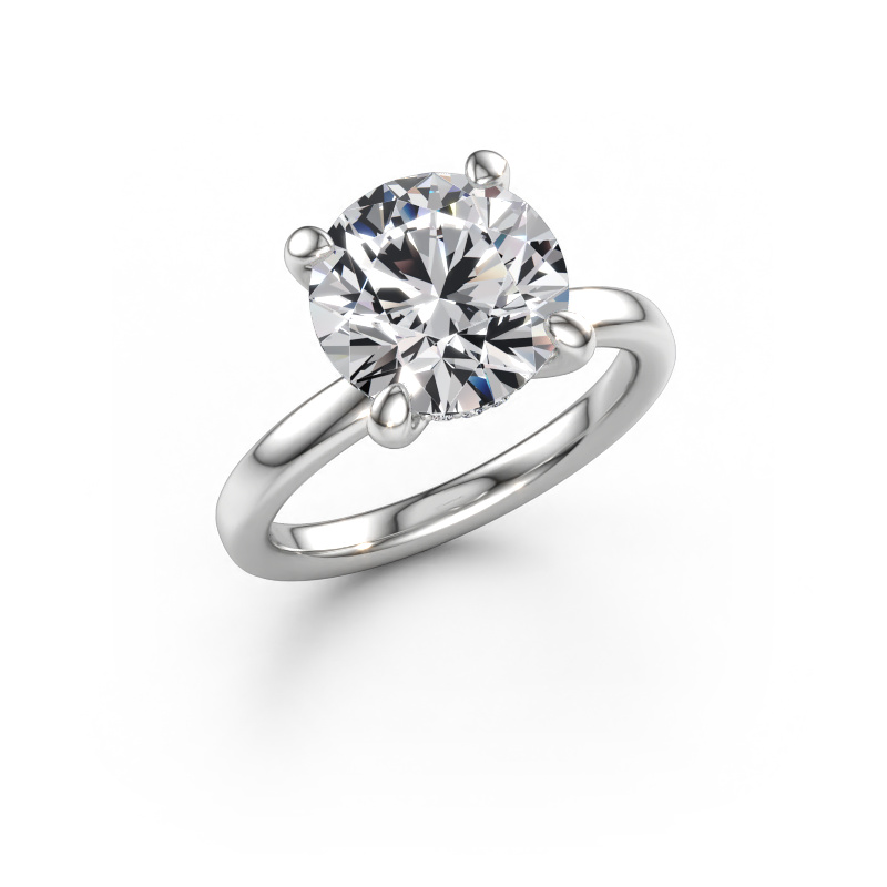Immagine di Anello di fidanzamento Simone RND 2 950 platino Diamante 4.107 crt