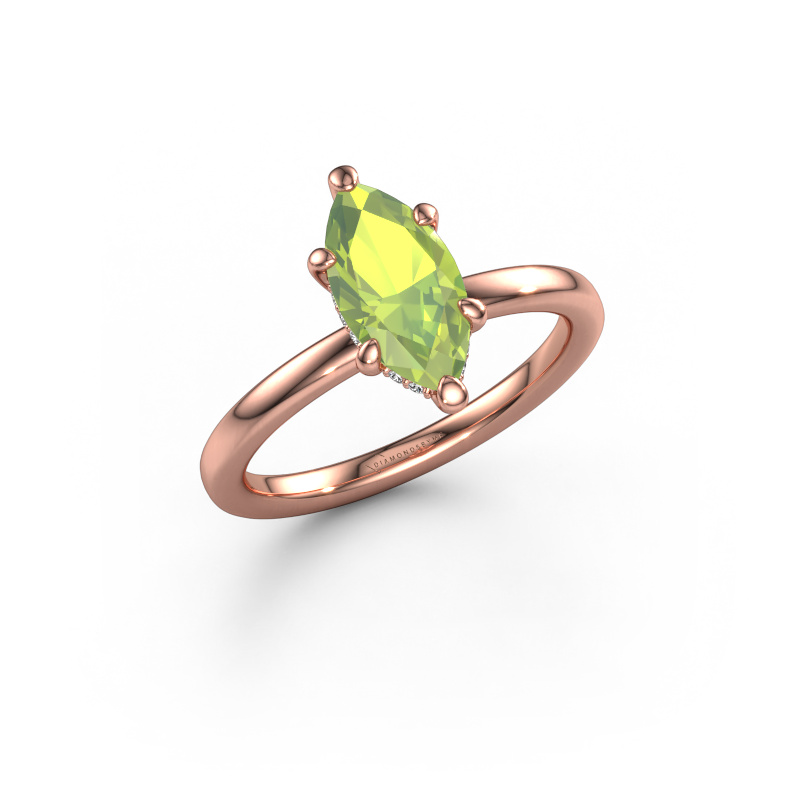 Bild von Verlobungsring Simone MRQ 2 585 Roségold Peridot 11x5.5 mm