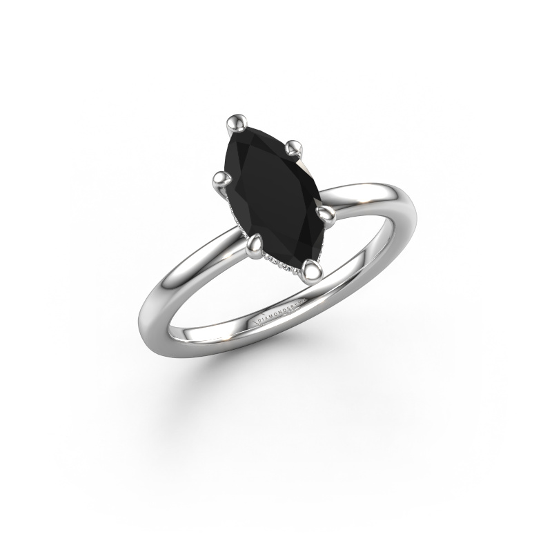 Bild von Verlobungsring Simone MRQ 2 950 Platin Schwarz Diamant 1.556 crt