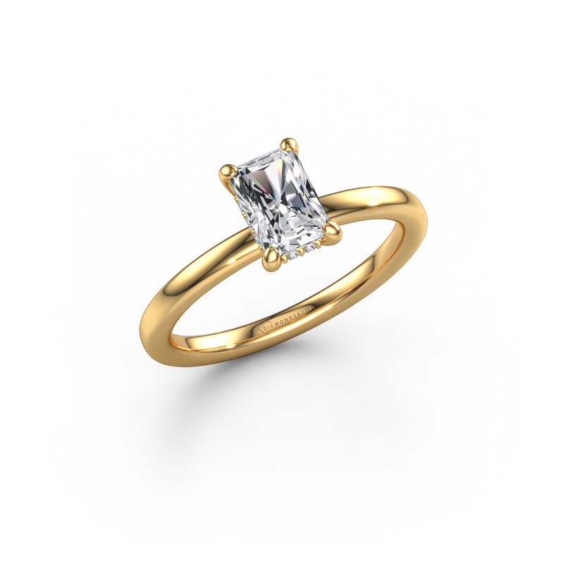 Image of Engagement ring Simone RAD 2 585 gold Lab grown diamond 0.80 crt