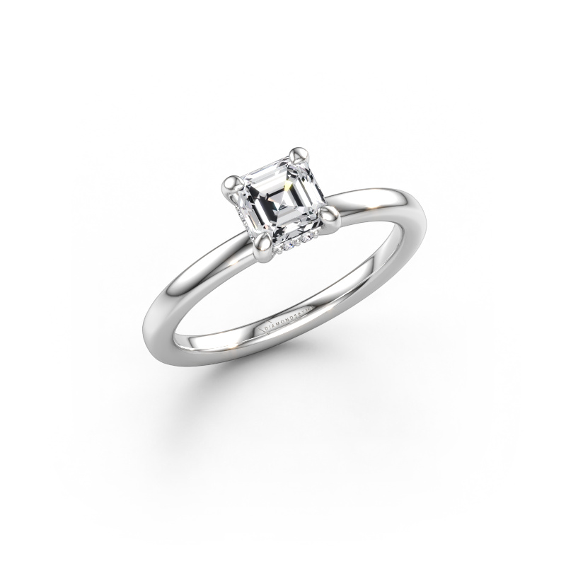 Immagine di Anello di fidanzamento Simone ASC 2 585 oro bianco Diamante lab grown 0.804 crt