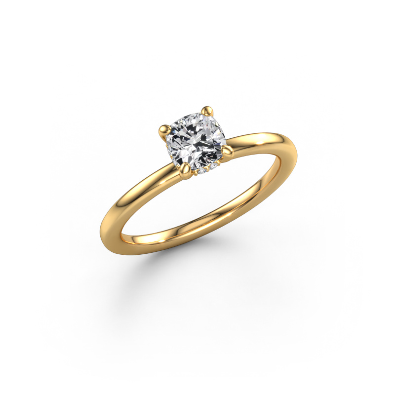 Image of Engagement ring Simone CUS 2 585 gold Lab grown diamond 0.74 crt