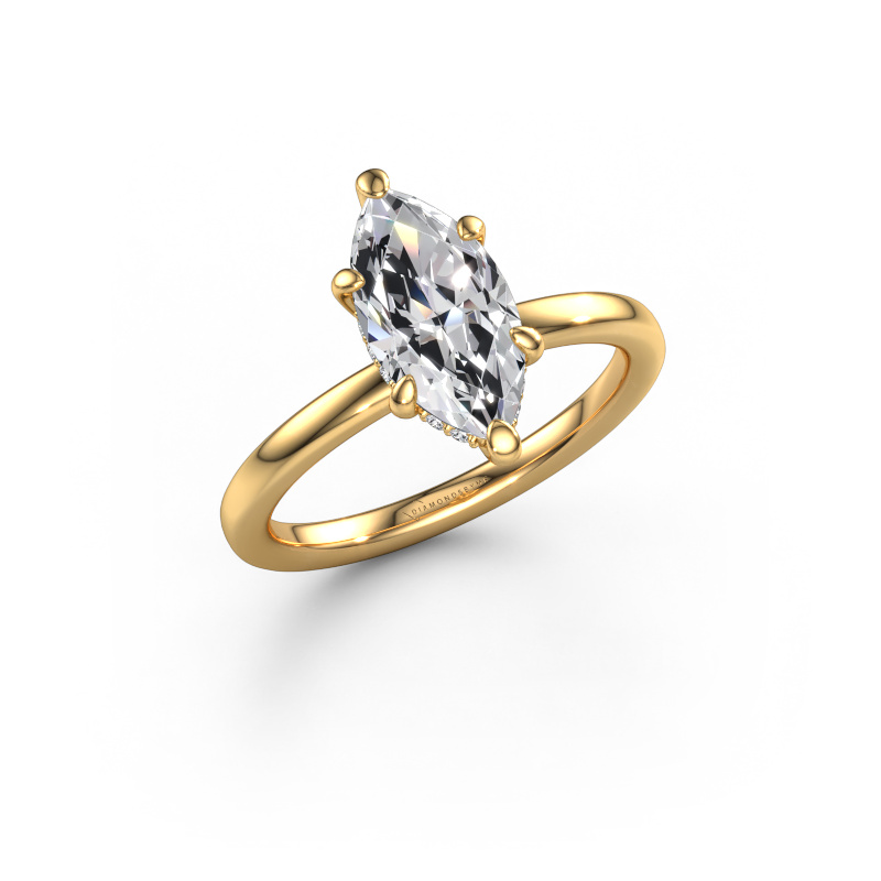 Image of Engagement ring Simone MRQ 2 585 gold Lab grown diamond 1.57 crt