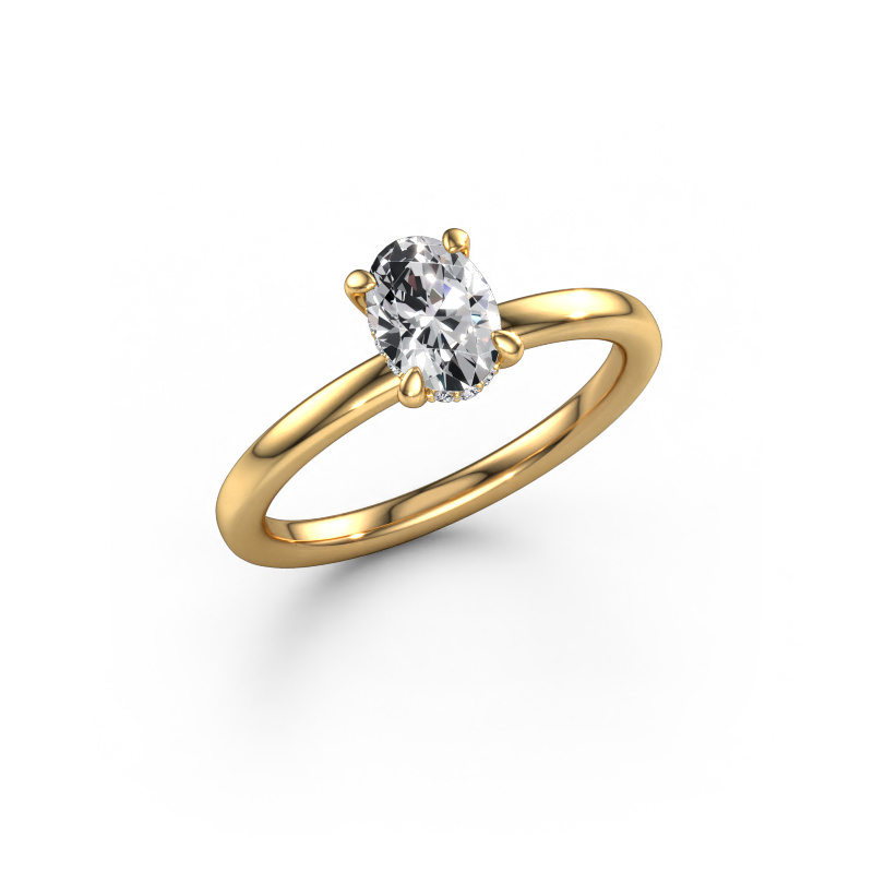 Image of Engagement ring Simone OVL 2 585 gold Diamond 0.76 crt