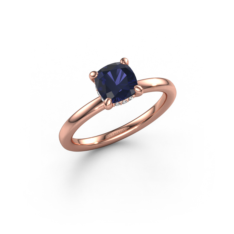 Image of Engagement ring Simone CUS 2 585 rose gold Sapphire 6 mm