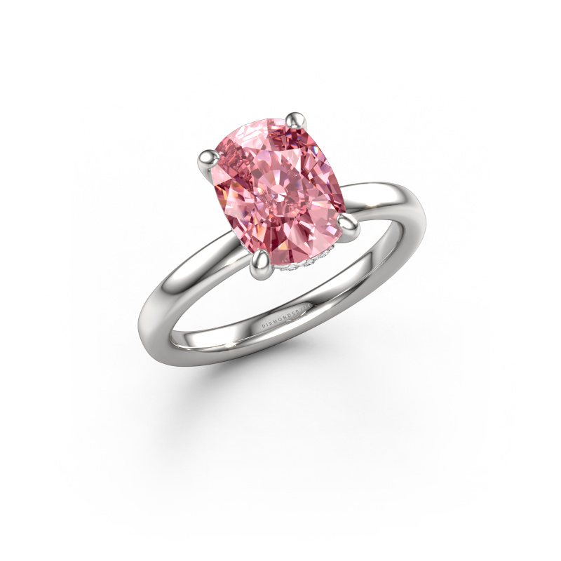 Afbeelding van Verlovingsring Simone CSH 2 585 witgoud Roze lab grown diamant 9.7x7.2 mm