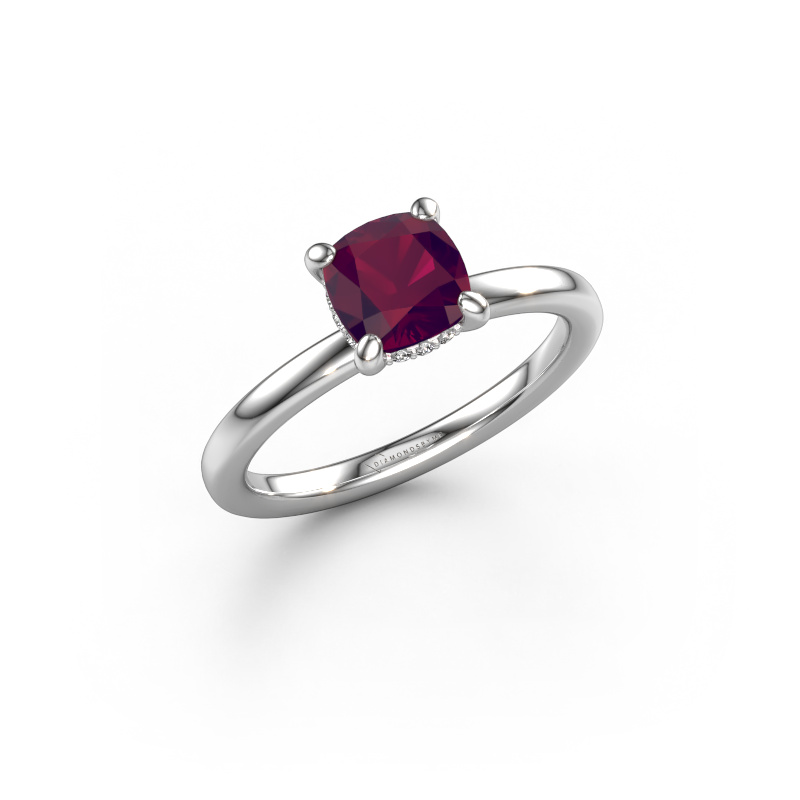 Bild von Verlobungsring Simone CUS 2 950 Platin Rhodolit 6 mm