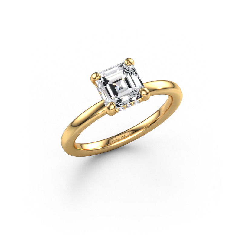 Image of Engagement ring Simone ASC 2 585 gold Lab grown diamond 1.33 crt