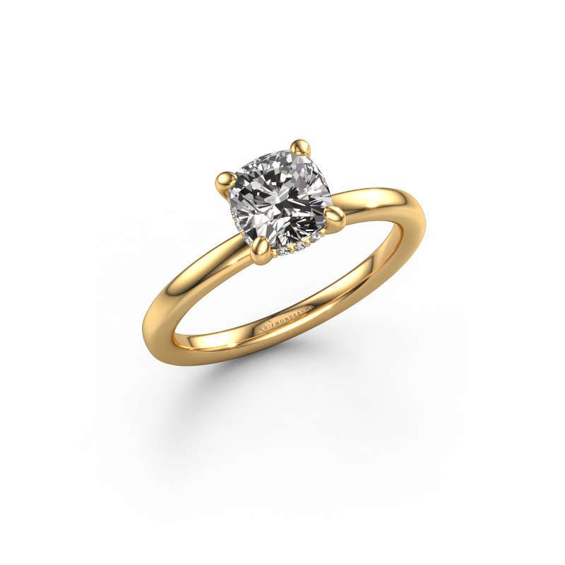 Image de Bague de fiançailles Simone CUS 2 585 or jaune Diamant synthétique 1.36 crt