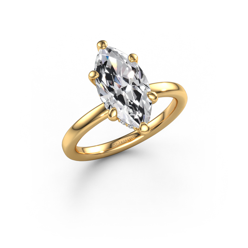 Image of Engagement ring Simone MRQ 2 585 gold Lab grown diamond 2.594 crt
