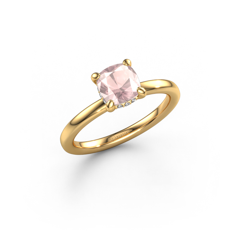 Image of Engagement ring Simone CUS 2 585 gold Morganite champagne 6 mm