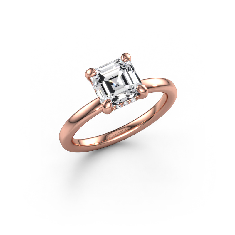 Bild von Verlobungsring Simone ASC 2 585 Roségold Lab-grown Diamant 1.58 crt