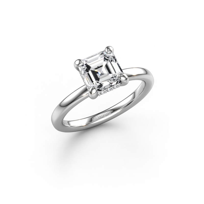 Image de Bague de fiançailles Simone ASC 2 585 or blanc Diamant 1.58 crt
