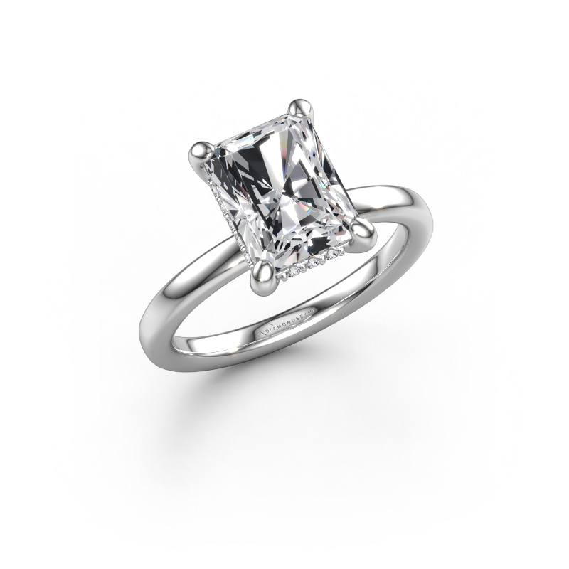 Image of Engagement ring Simone RAD 2 585 white gold Diamond 2.607 crt