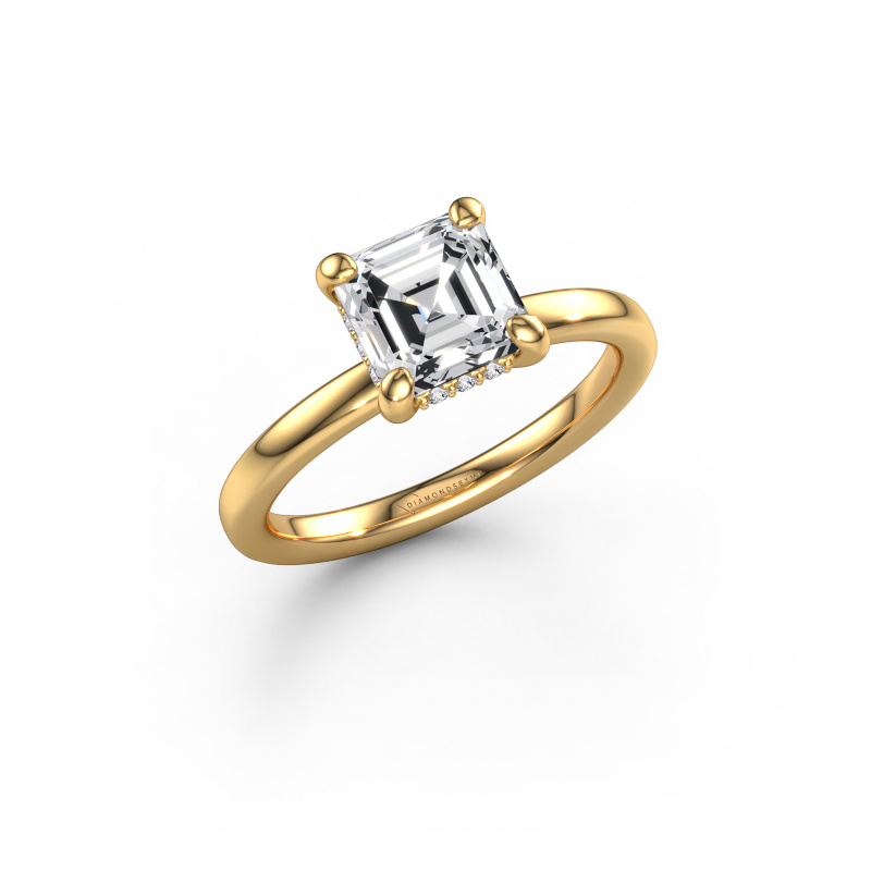Image of Engagement ring Simone ASC 2 585 gold Lab grown diamond 1.58 crt