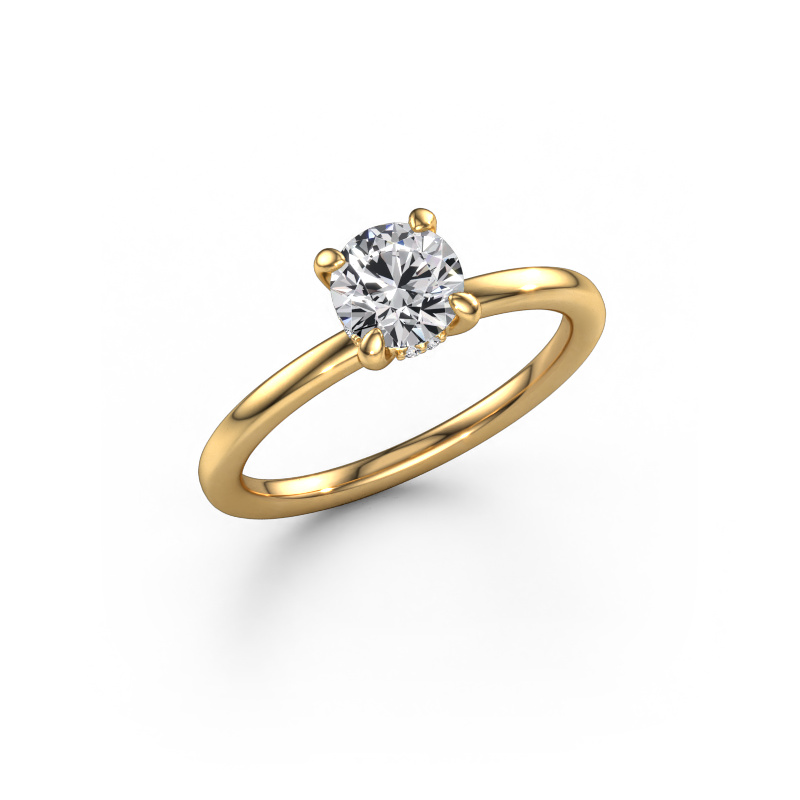 Image of Engagement ring Simone RND 2 585 gold Diamond 0.732 crt