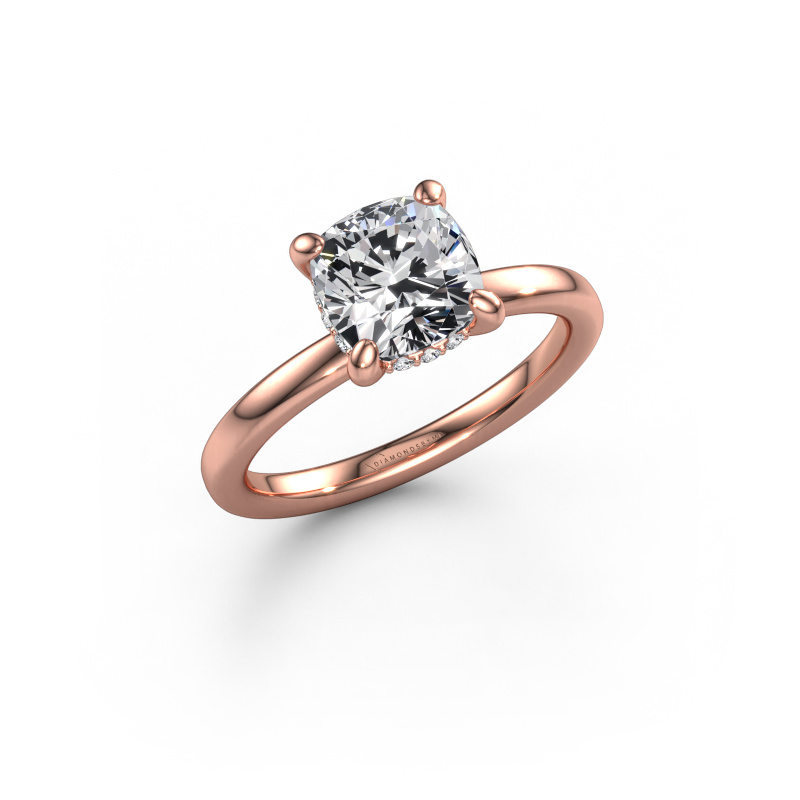 Image of Engagement ring Simone CUS 2 585 rose gold Diamond 2.06 crt