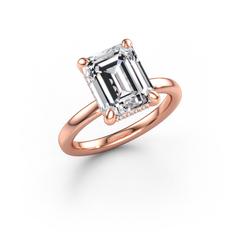 Immagine di Anello di fidanzamento Simone EME 2 585 oro rosa Diamante lab grown 3.62 crt