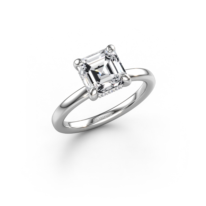 Bild von Verlobungsring Simone ASC 2 585 Weißgold Lab-grown Diamant 2.08 crt