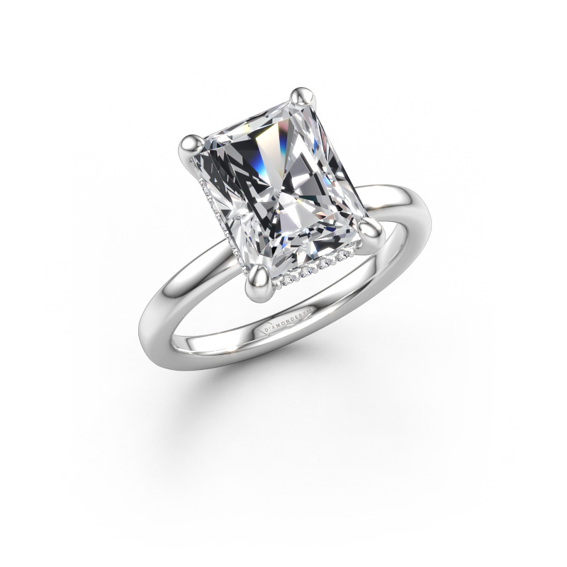 Immagine di Anello di fidanzamento Simone RAD 2 950 platino Diamante lab grown 3.62 crt