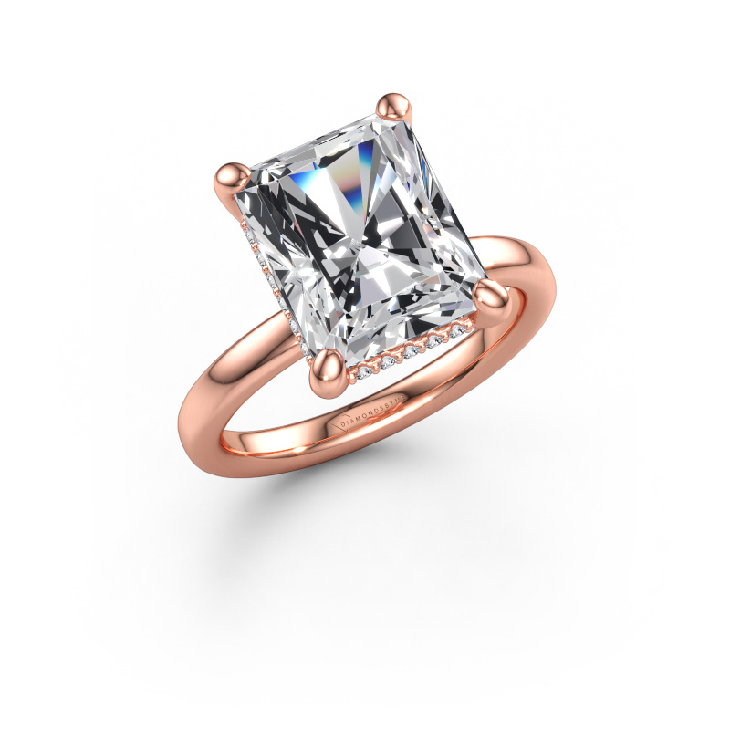 Bild av Förlovningsring Simone RAD 2 585 roséguld Labbodlad diamant 5.197 crt