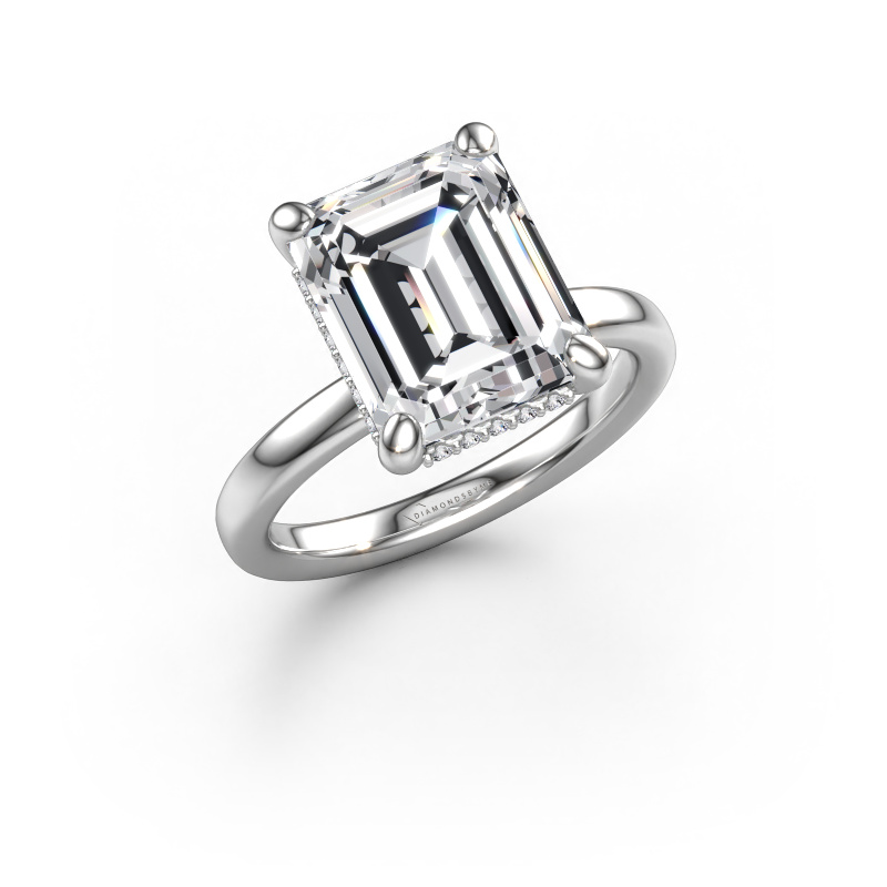 Image de Bague de fiançailles Simone EME 2 585 or blanc Diamant synthétique 5.357 crt
