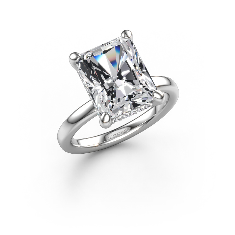Bild von Verlobungsring Simone RAD 2 950 Platin Lab-grown Diamant 5.197 crt