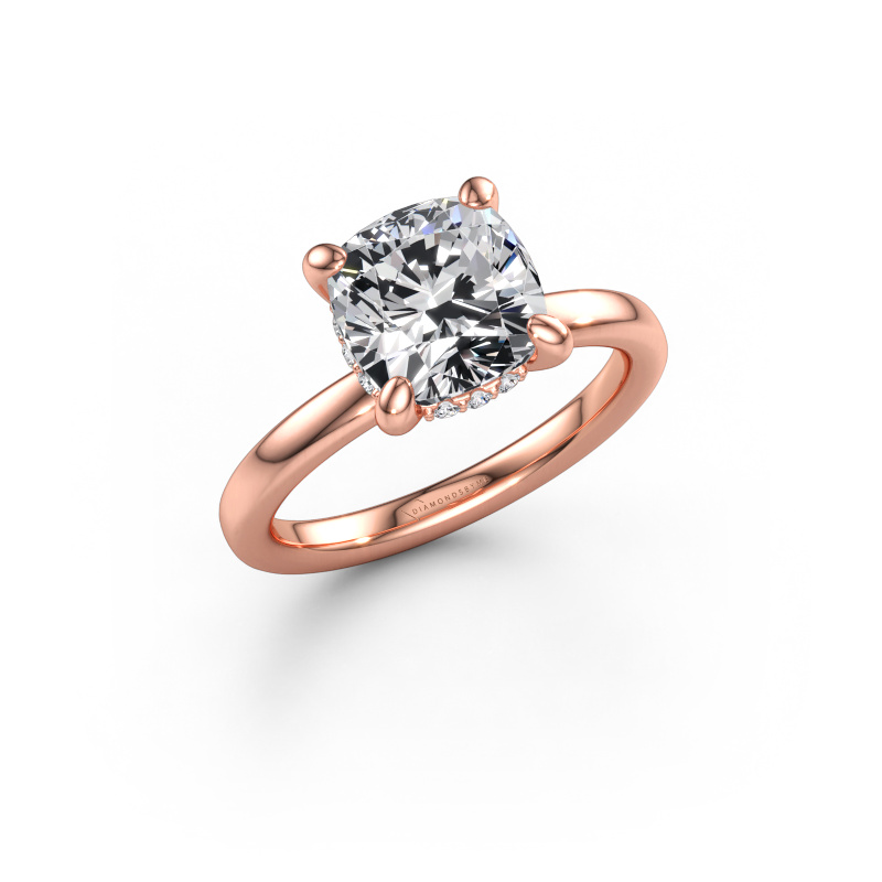 Bild av Förlovningsring Simone CUS 2 585 roséguld Labbodlad diamant 2.59 crt