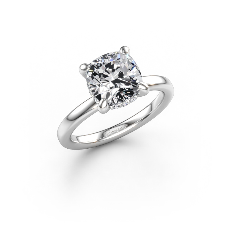 Immagine di Anello di fidanzamento Simone CUS 2 585 oro bianco Diamante 2.59 crt