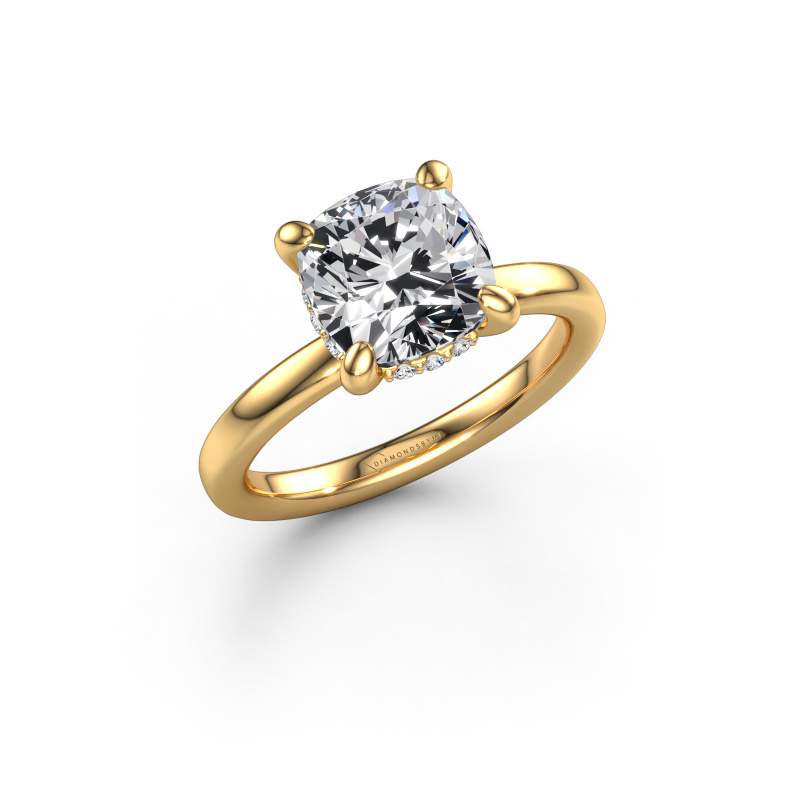 Image of Engagement ring Simone CUS 2 585 gold Lab grown diamond 2.59 crt