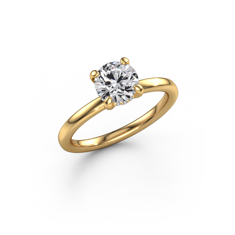Image of Engagement ring Simone RND 2 585 gold Diamond 1.06 crt