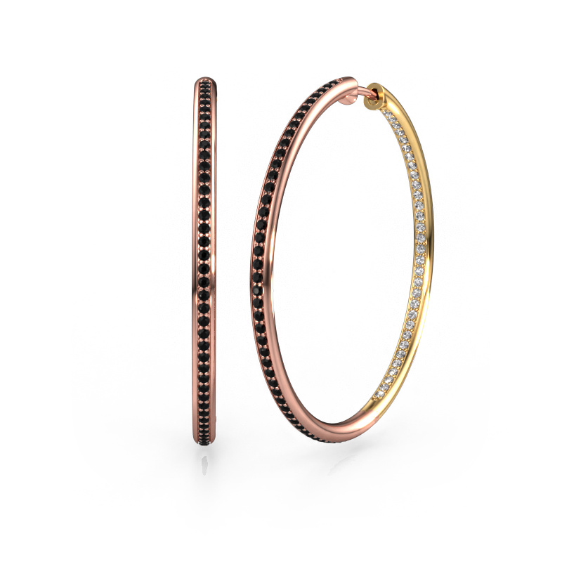 Bild von Creole Sina 35mm 585 Roségold Schwarz Diamant 1.135 crt