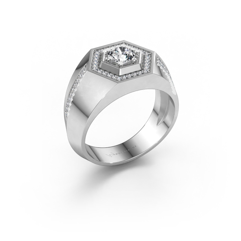 Image of Men's ring Sjoerd 950 platinum Diamond 0.83 crt