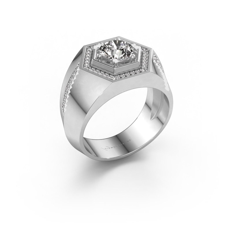 Image of Men's ring Sjoerd 950 platinum Diamond 1.360 crt