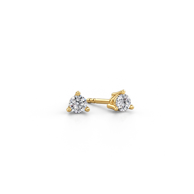 Image de Clous d'oreilles Somer 585 or jaune Diamant 0.40 crt