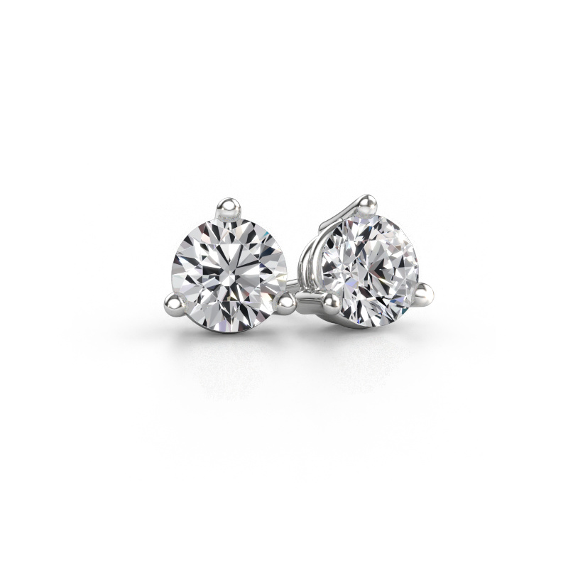 Immagine di Orecchini a lobo Somer 950 platino Diamante 3.00 crt