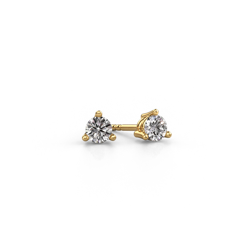 Image de Clous d'oreilles Somer 585 or jaune Diamant 0.50 crt