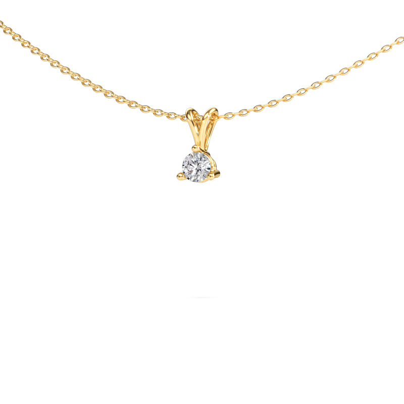 Image de Pendentif Somer 585 or jaune Diamant synthétique 0.20 crt