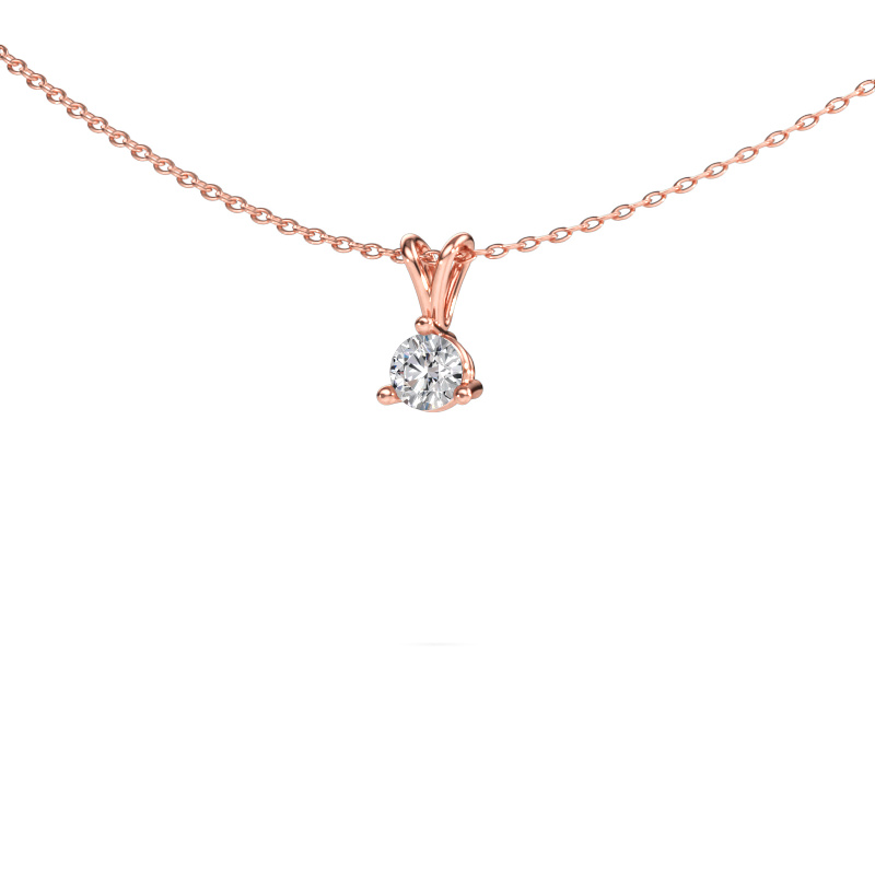 Image of Pendant Somer 585 rose gold Lab-grown diamond 0.30 crt