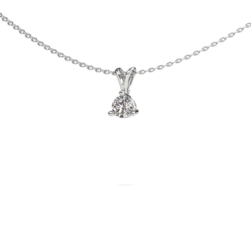 Image of Pendant Somer 585 white gold Diamond 0.30 crt