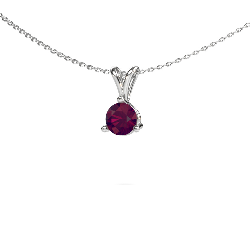 Image of Pendant Somer 950 platinum Rhodolite 6 mm