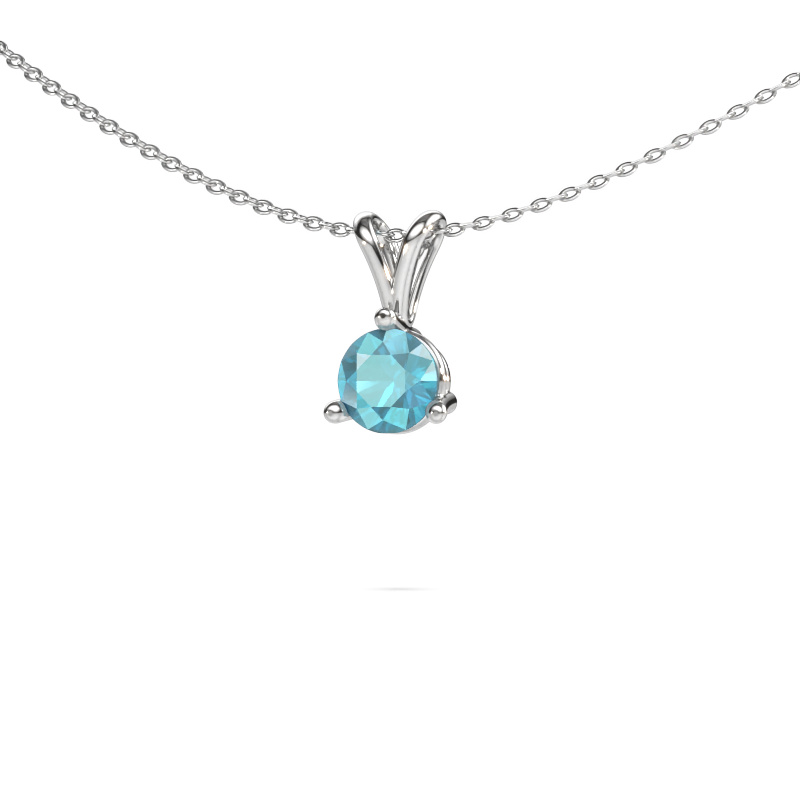 Image of Pendant Somer 950 platinum Blue topaz 6 mm