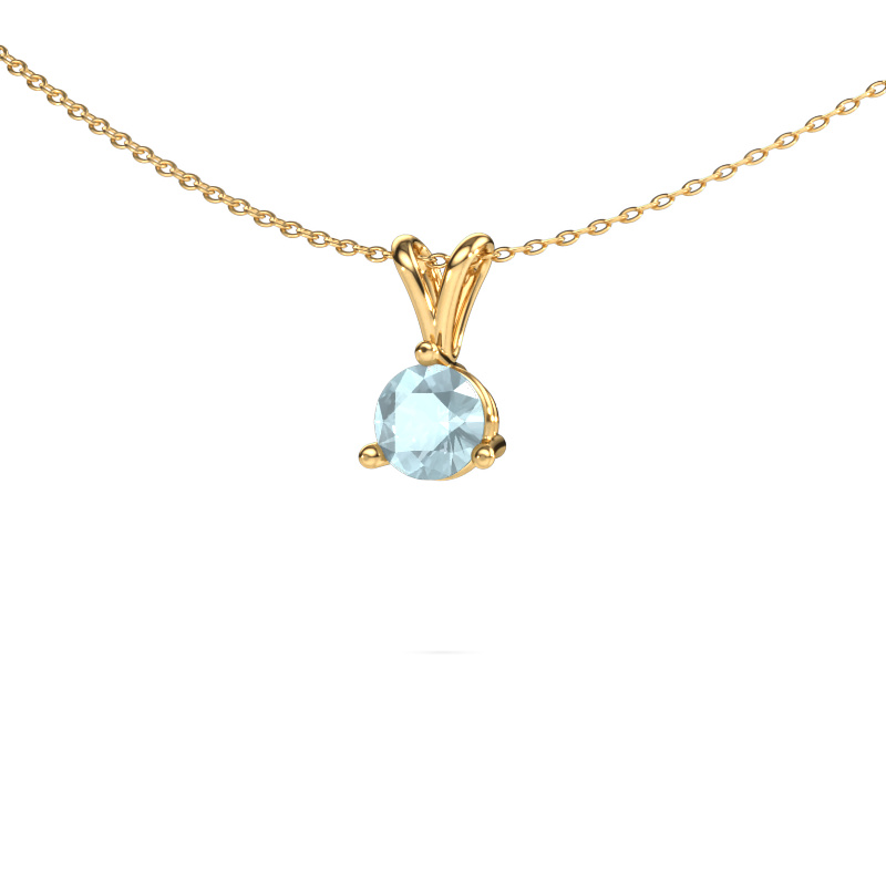 Bild von Anhänger Somer 585 Gold Aquamarin 6 mm