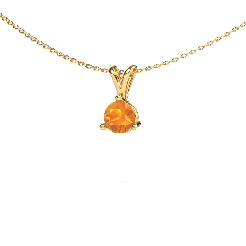 Image of Pendant Somer 585 gold Citrin 6 mm